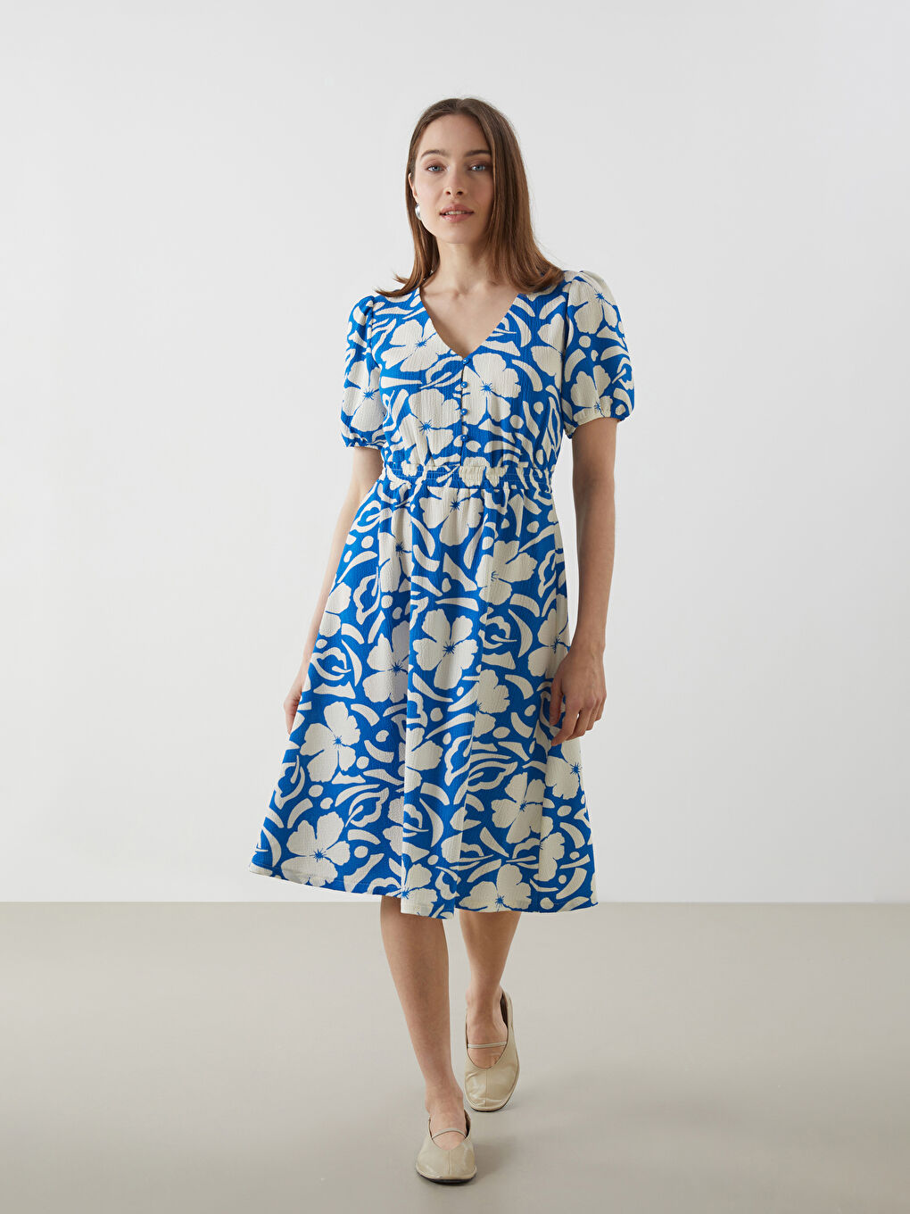 LCW Comfort Woman BLUE Dress -S5JL81Z8-LQQ