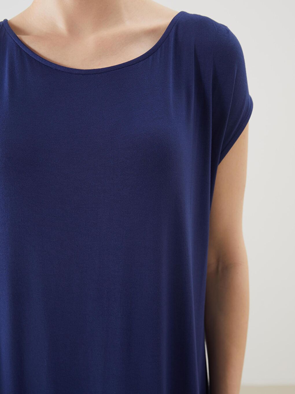 LCW Grace Crew Neck A-Line Dress -S5JL90Z8-HPN