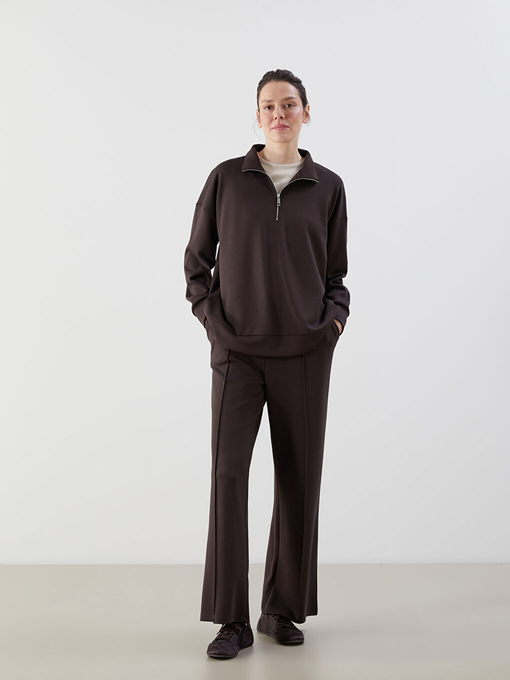 Women's Elastic Waist Sweatpants -S5JM02Z8-HMK