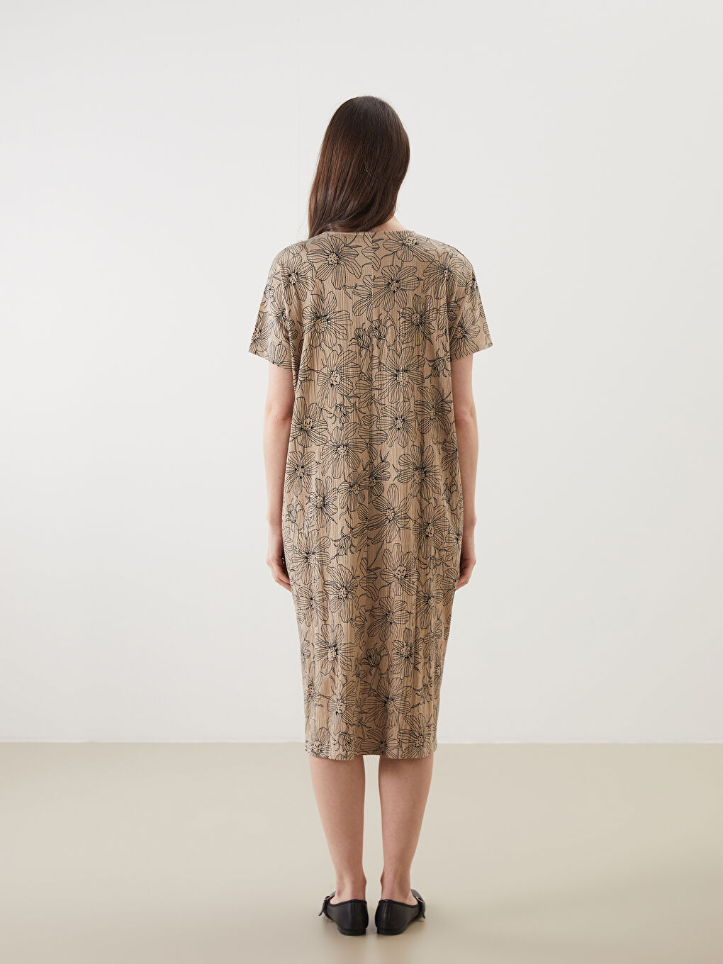 LCW Grace Woman BEIGE Dress -S5JM03Z8-LQB