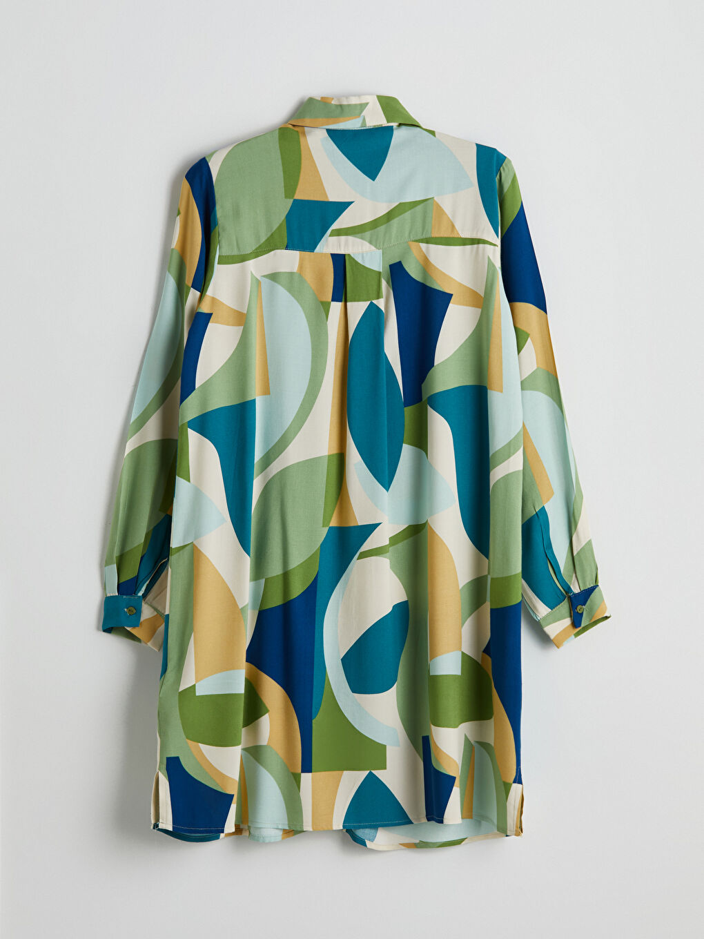 Patterned Women's Shirt Tunic -S5JM13Z8-LRR
