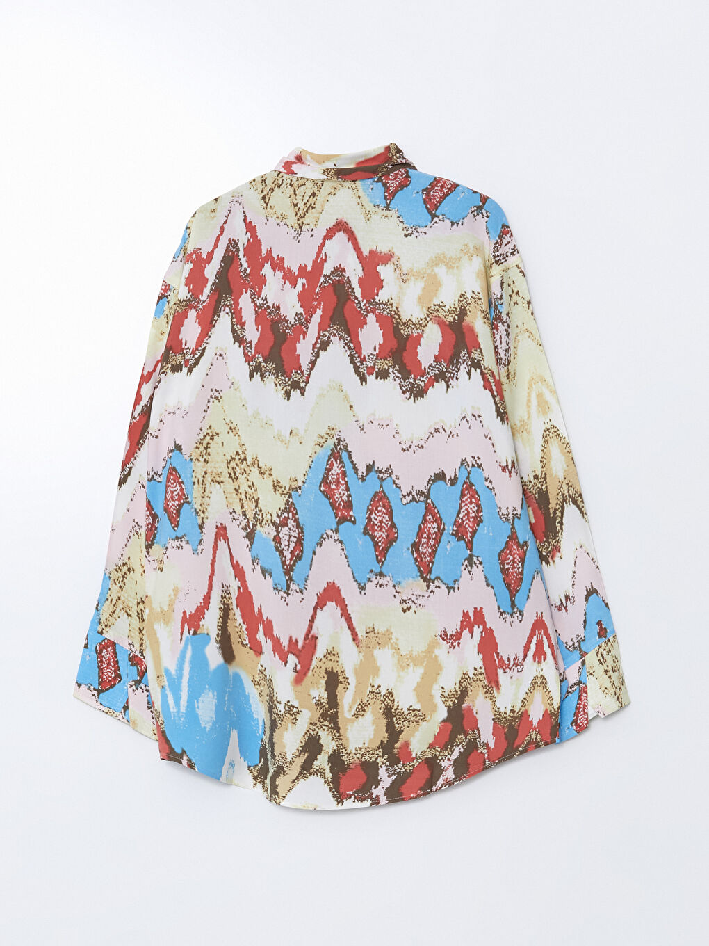 Patterned Oversize Women's Shirt -S5JM23Z8-LQY