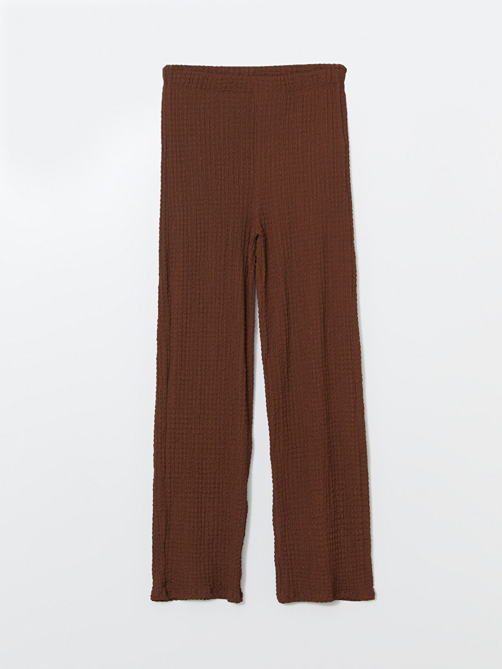 Elastic Waist Textured Women's Trousers -S5JM28Z8-HJN