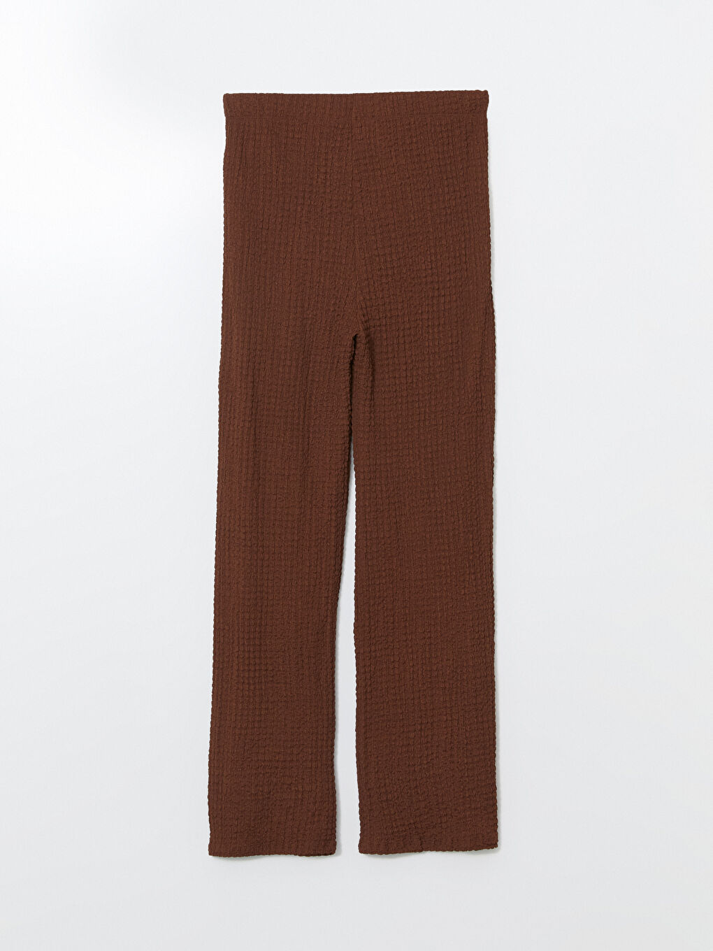 Elastic Waist Textured Women's Trousers -S5JM28Z8-HJN