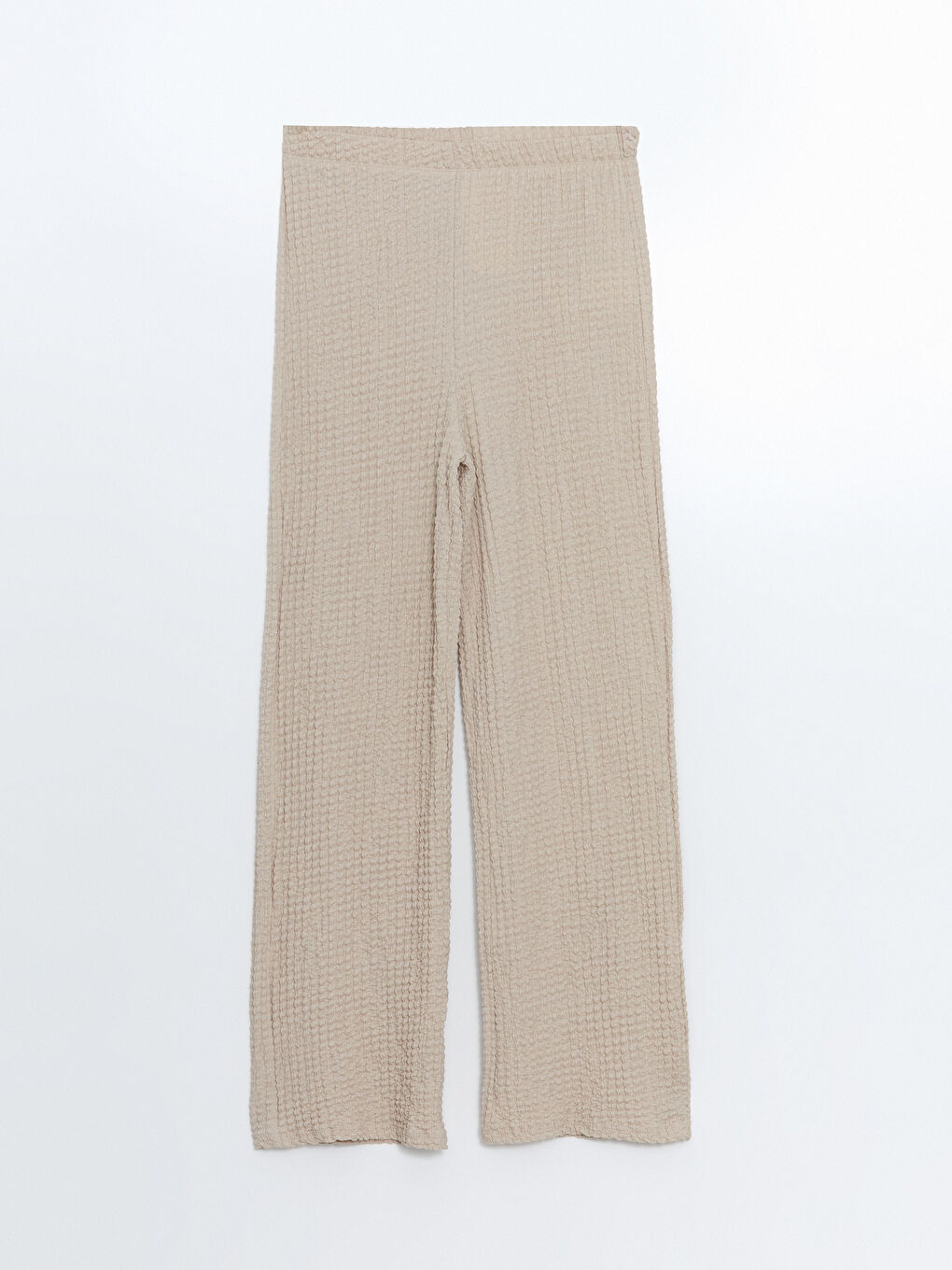 Elastic Waist Textured Women's Trousers -S5JM28Z8-QYF