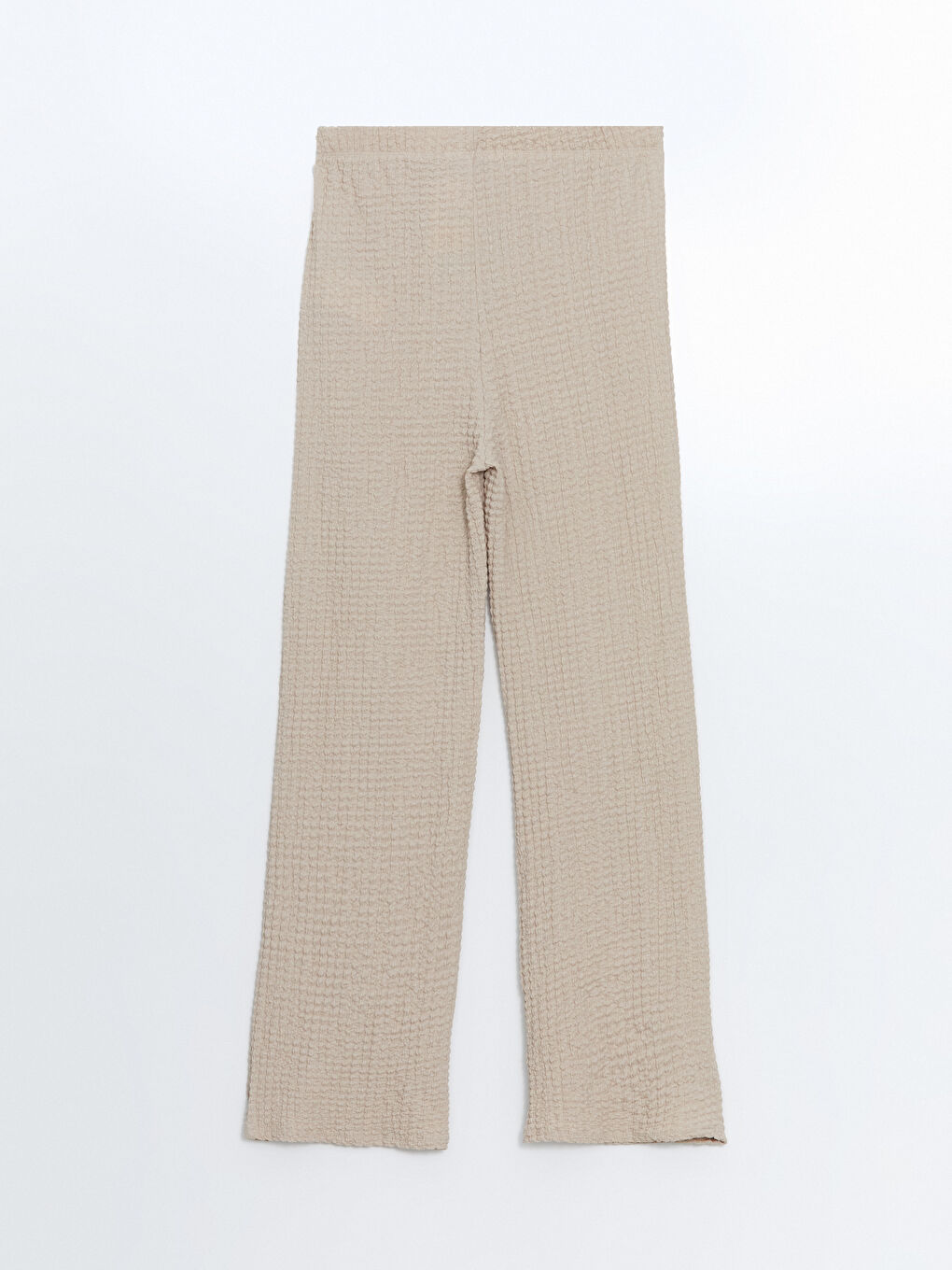Elastic Waist Textured Women's Trousers -S5JM28Z8-QYF