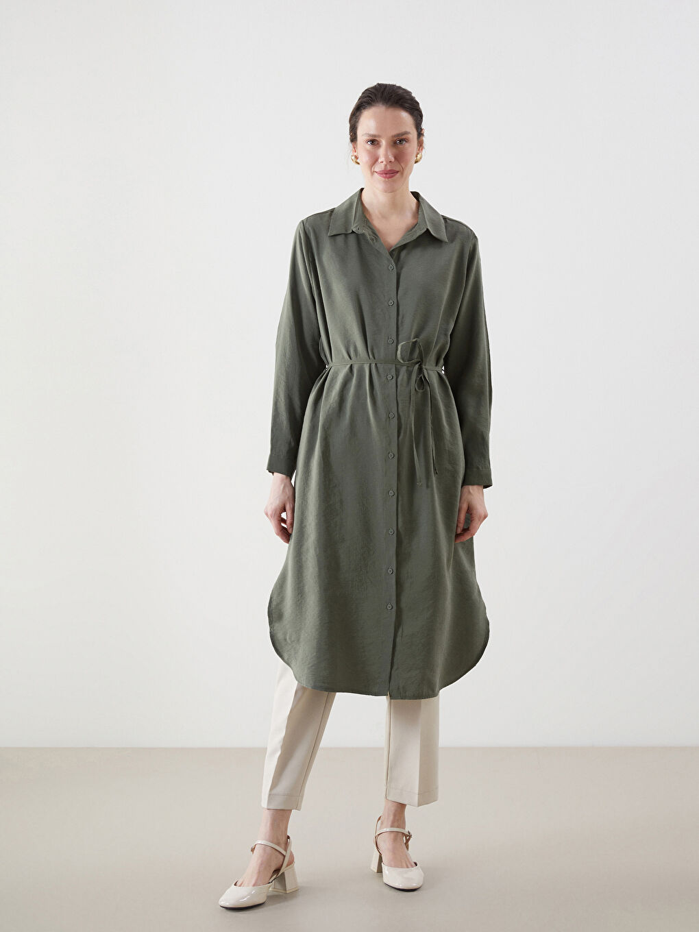 Muslin Women'S Shirt Dress -S5JM78Z8-CX0
