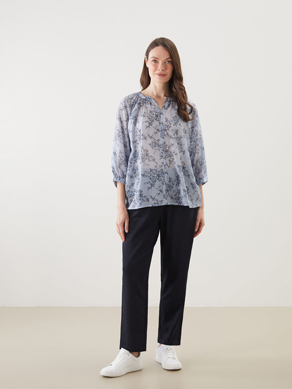 LCW Grace Woman BLUE Blouse -S5JN00Z8-LQQ