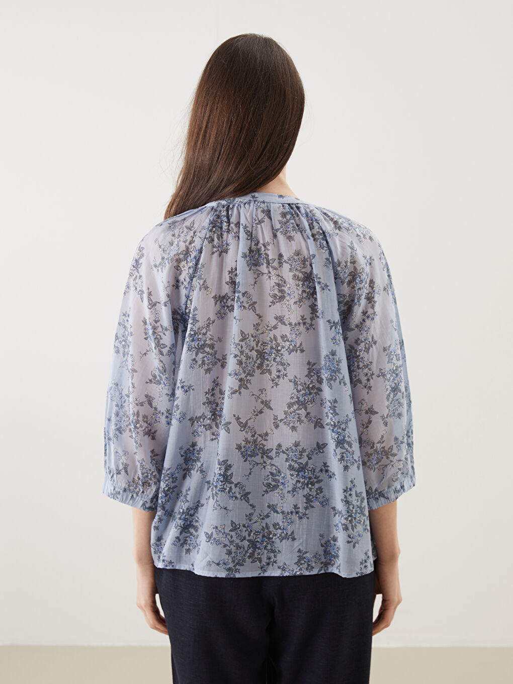 LCW Grace Woman BLUE Blouse -S5JN00Z8-LQQ