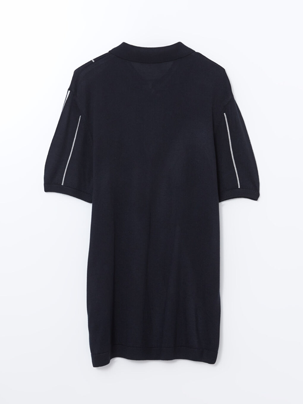Pull-over Col roulé Manches courtes Rayé pour Hommes en Tricot-5