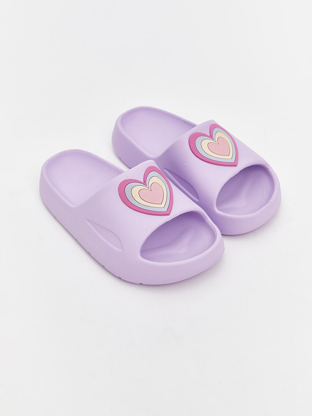 Heart Printed Girl Slippers -S5JN42Z4-DP3