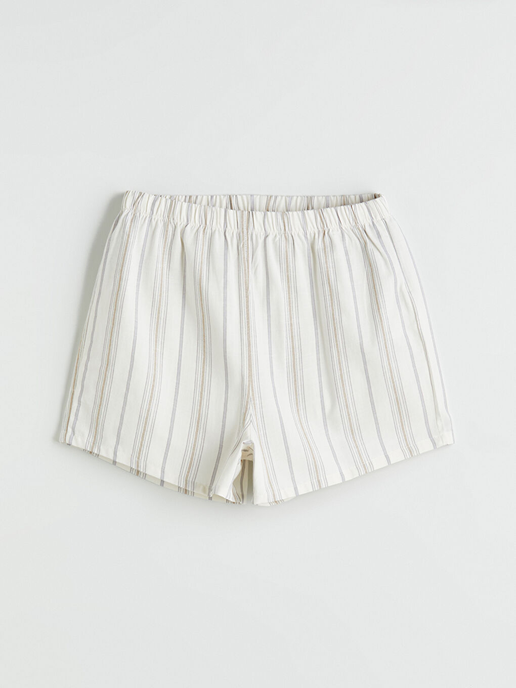 Crew Neck Striped Women's Shortie Pyjama Set -S5JN71Z8-SZ5