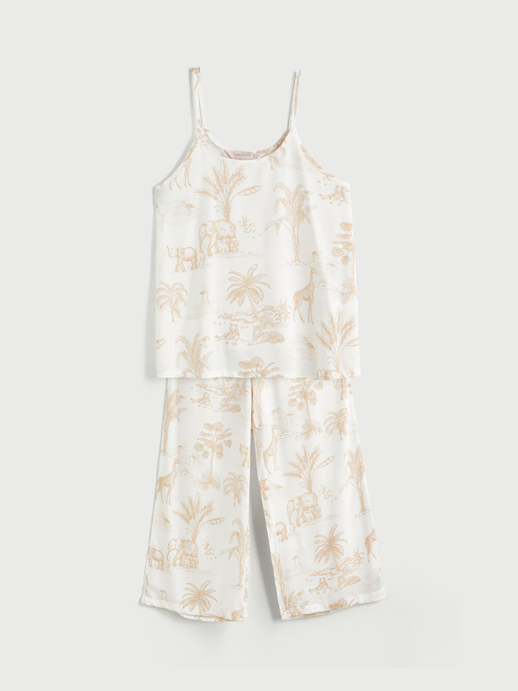 U Neck Printed Women's Pyjama Set -S5JN76Z8-LRA