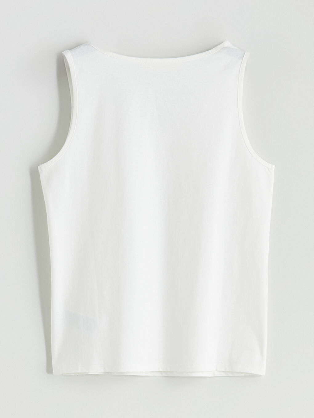 Ekru U Yaka Baskılı Kadın Pijama Üstü-1