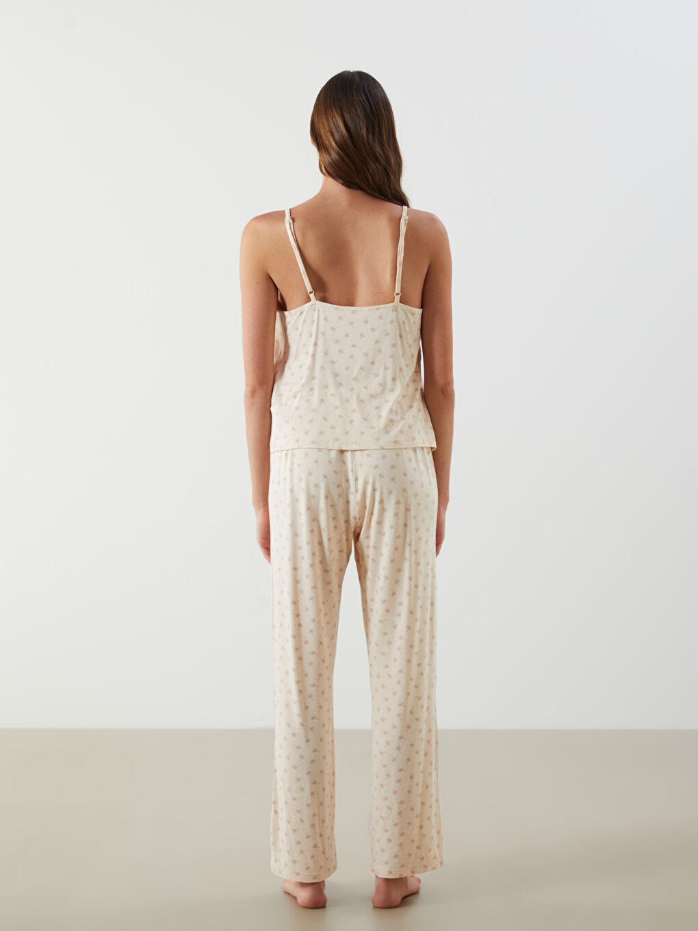 V-Neck Printed Women's Pyjama Set -S5JN88Z8-LRA