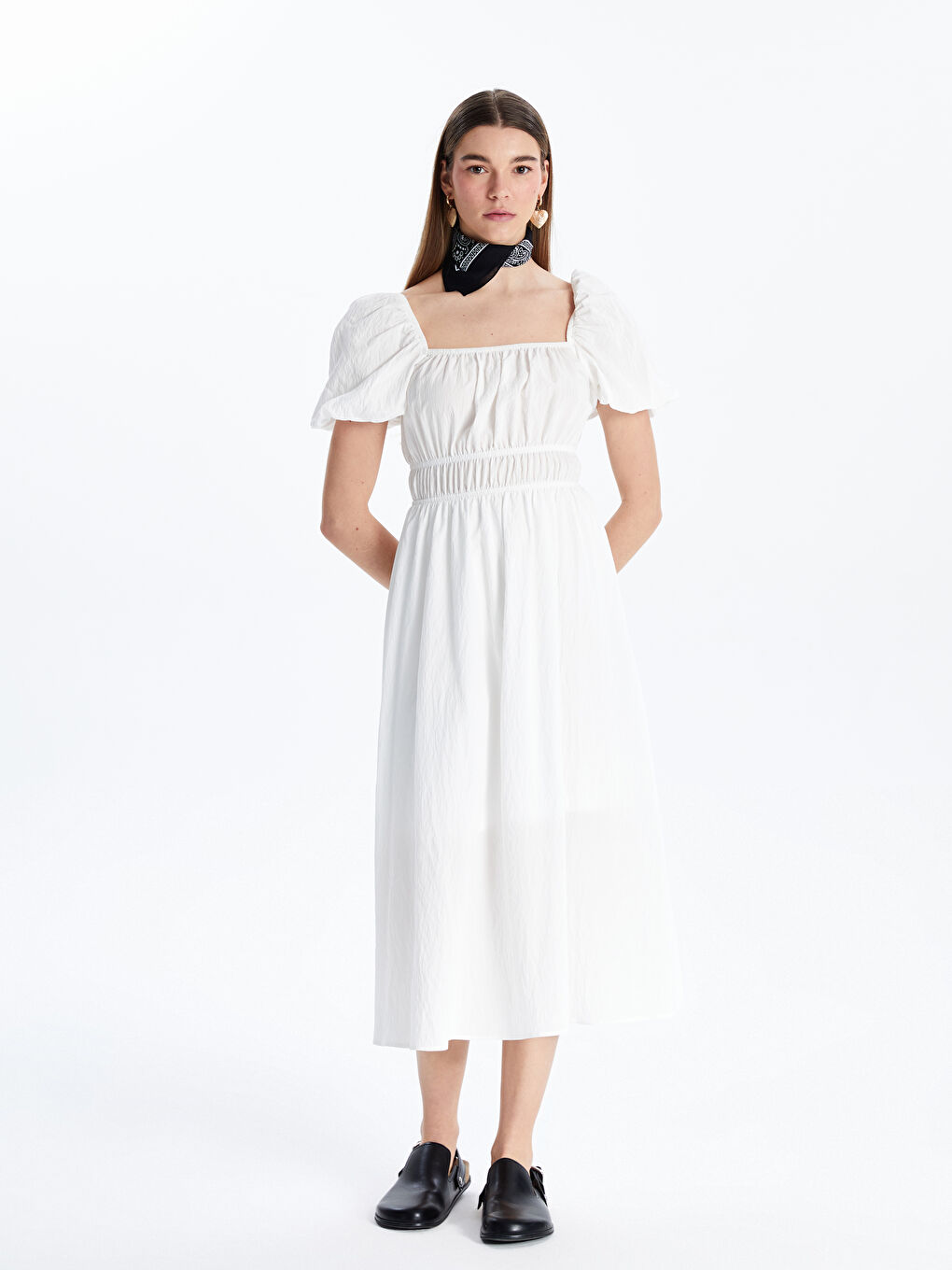 Woman WHITE Dress -S5JN94Z8-Q6K