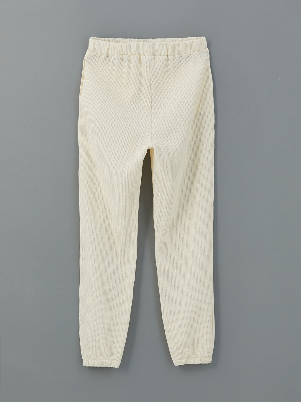 Elastic Waist Textured Women's Jogger Pyjama Bottoms -S5JO02Z8-KX0