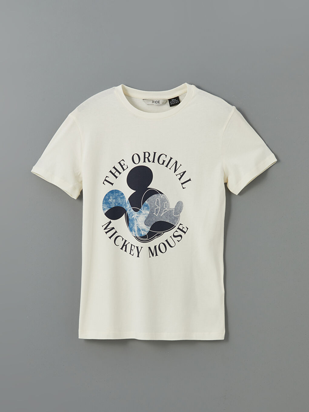 Crew Neck Mickey Mouse Printed Women's T-Shirt -S5JO19Z8-FEQ