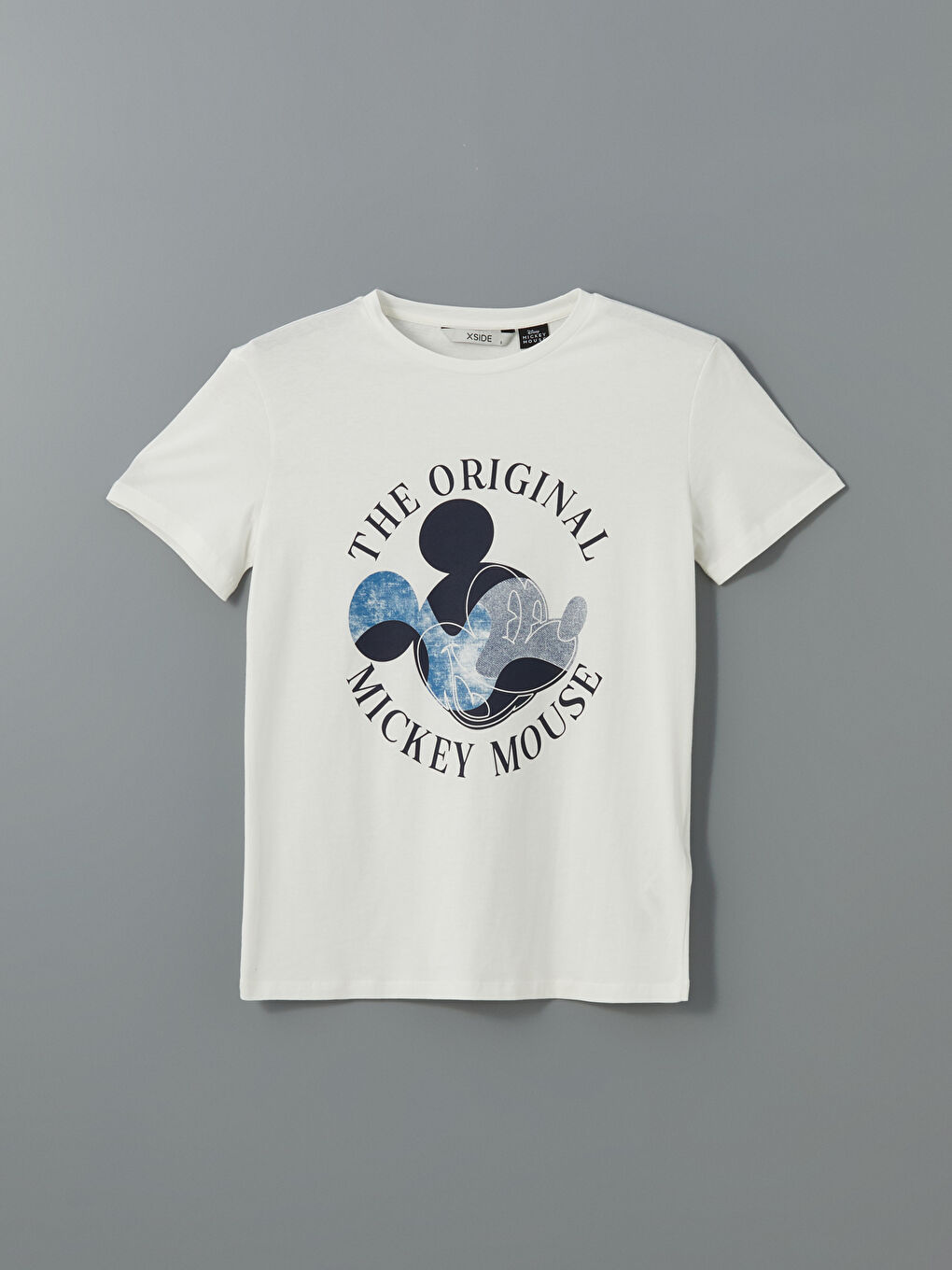 T-shirt imprimé Mickey Mouse à col rond pour Femmes-4