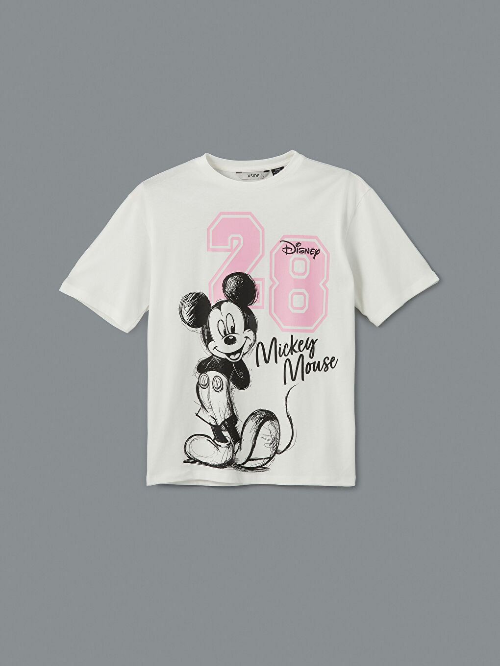 LCWAIKIKI Classic Mickey Mouse Printed Oversize Women's T-Shirt -S5JO22Z8-FEW