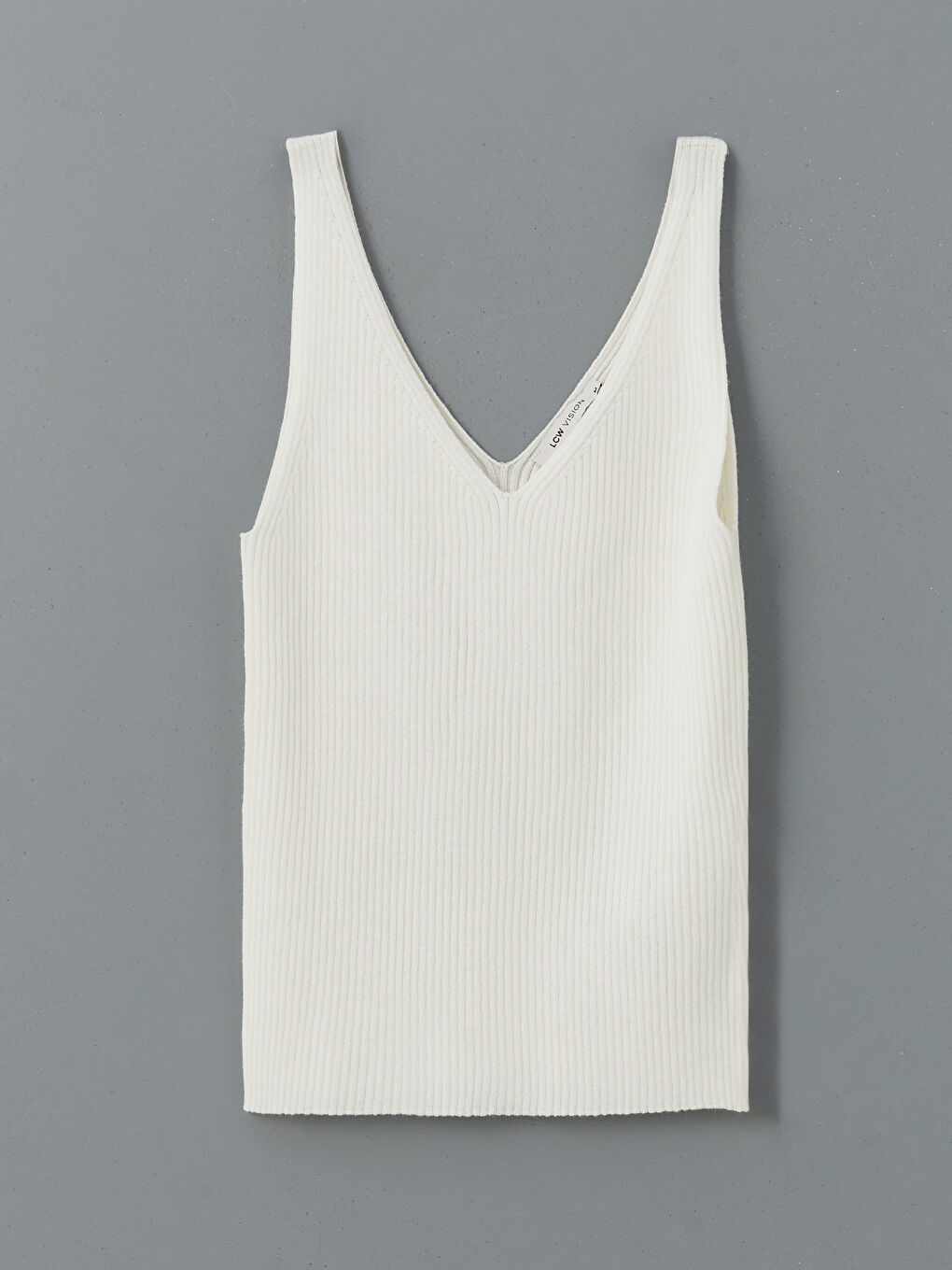 V Neck Women's Knitwear Tank Top -S5JO42Z8-R9J