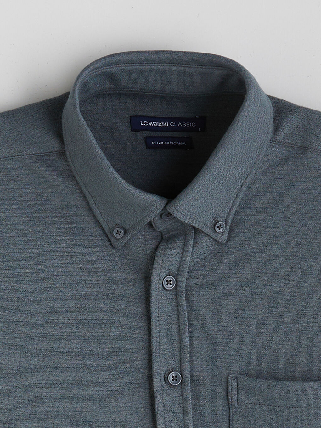 قميص رجالي بقصة عادية وكم قصير-6