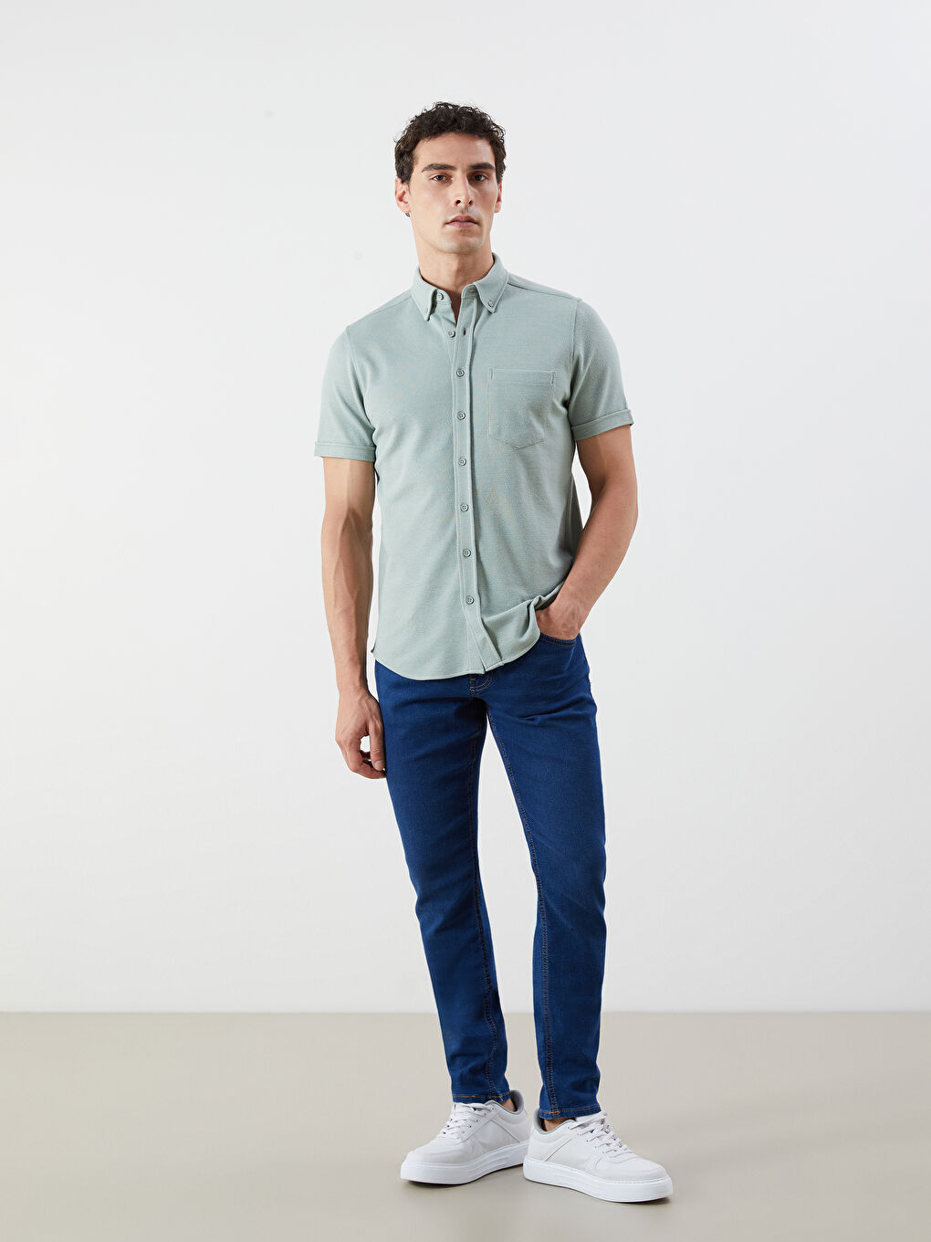Regular Fit Short Sleeve Men's Shirt -S5JO85Z8-F62