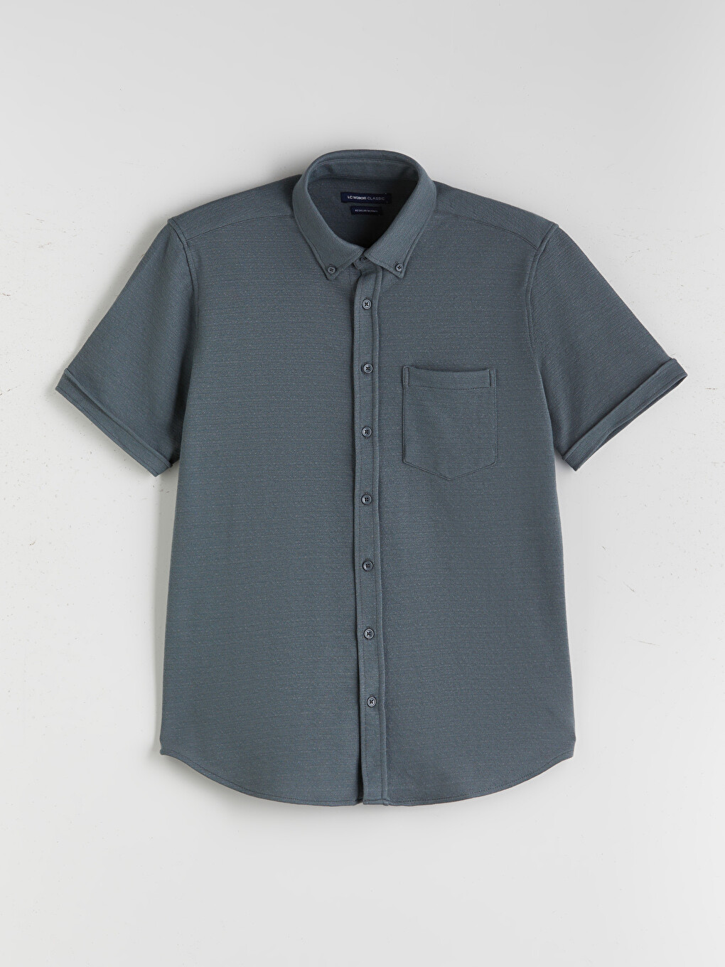 Regular Fit Short Sleeve Men's Shirt-4