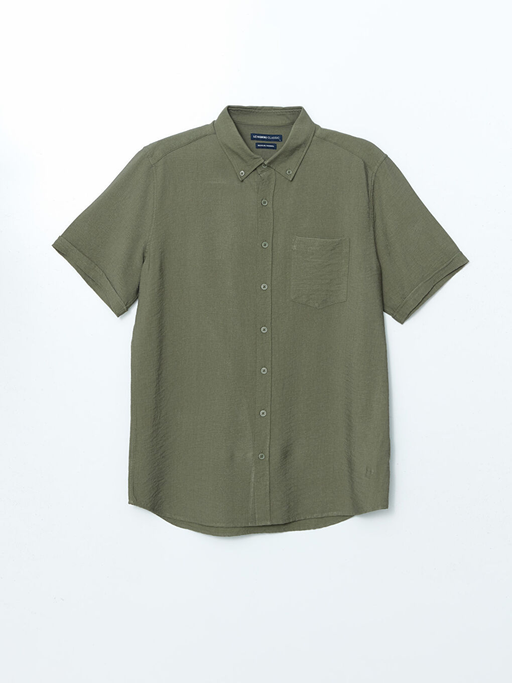 LCWAIKIKI Classic Regular Fit Dobby Pocket Men's Shirt -S5JO86Z8-Y00