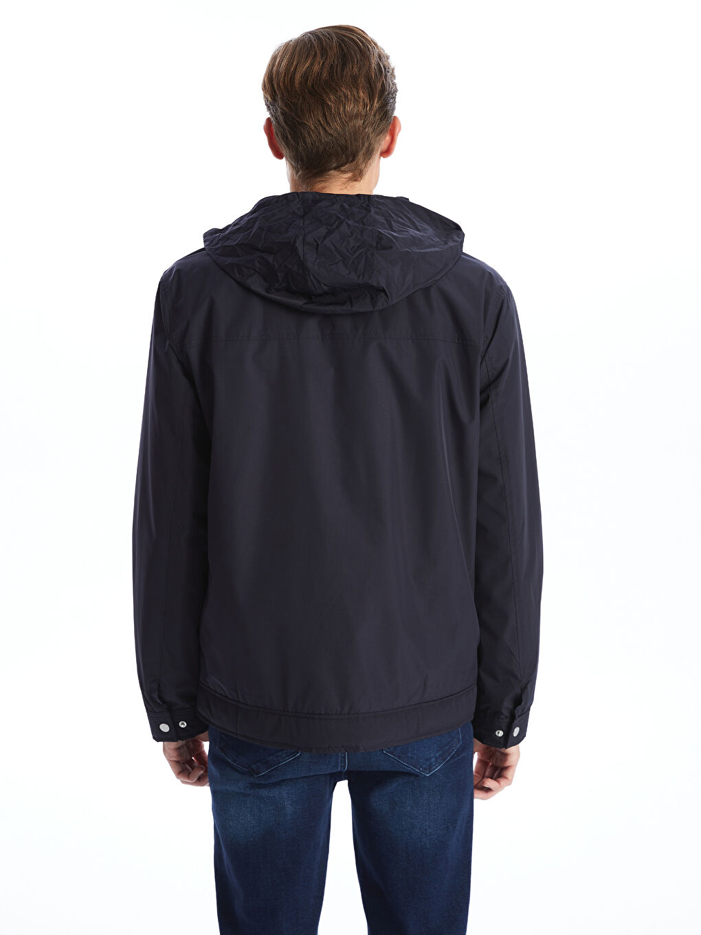 LCWAIKIKI Classic Standard Fit Funnel Neck Men's Thin Coat -W51194Z8-RFD