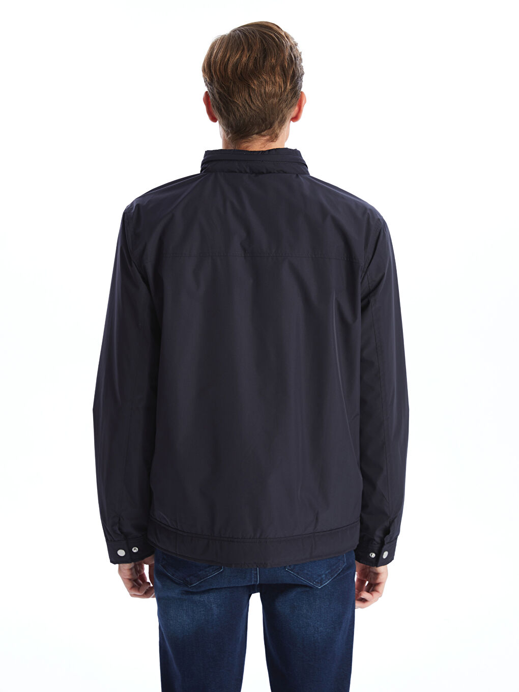 LCWAIKIKI Classic Standard Fit Funnel Neck Men's Thin Coat -W51194Z8-RFD
