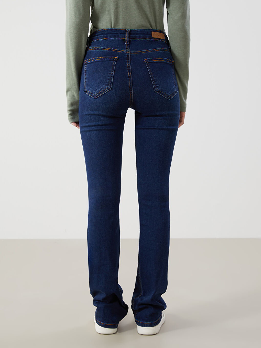 Straight Fit Women's Denim Trousers -S5JP40Z8-309