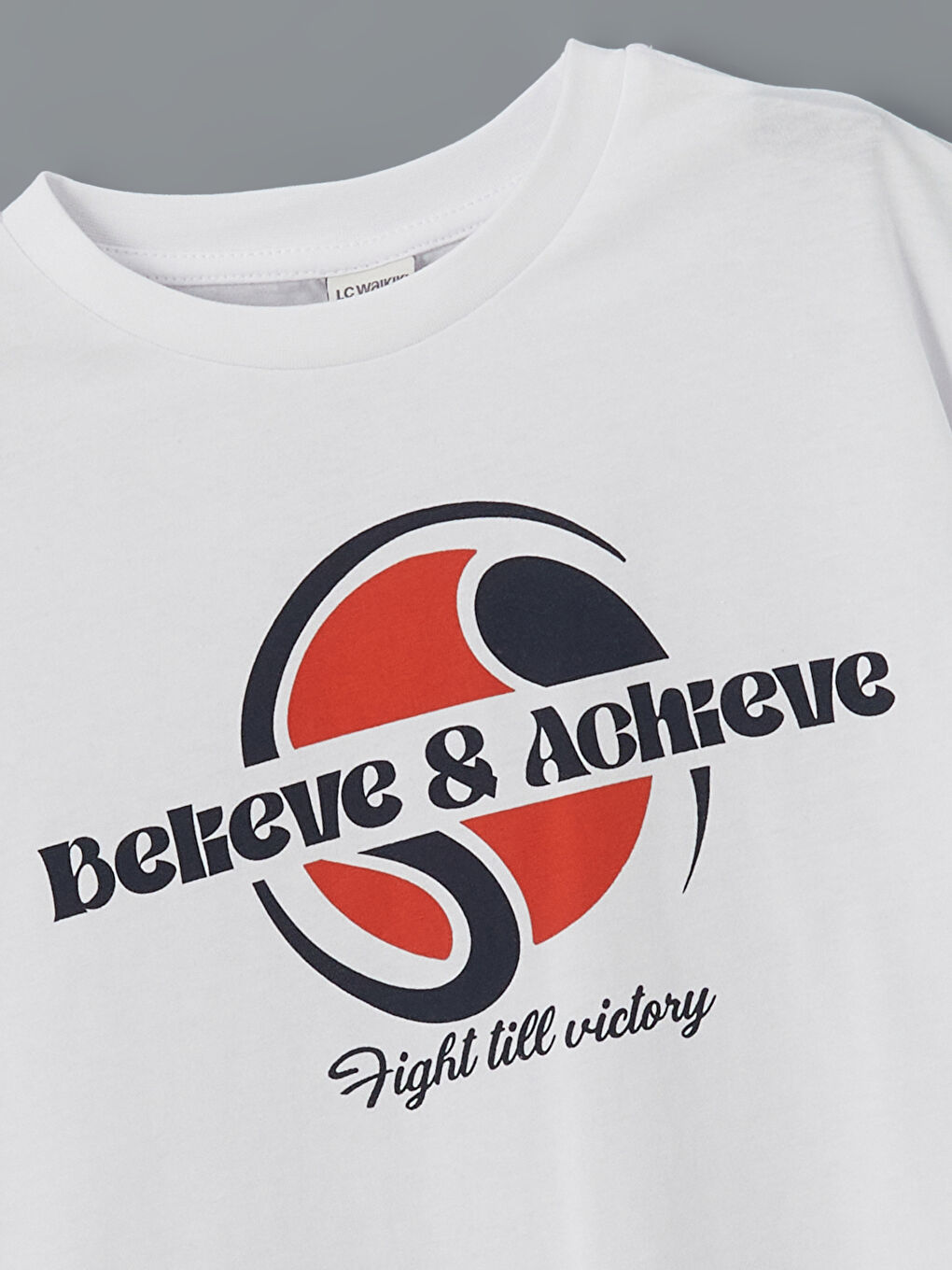 T-shirt pour Garçons à Col Rond-1