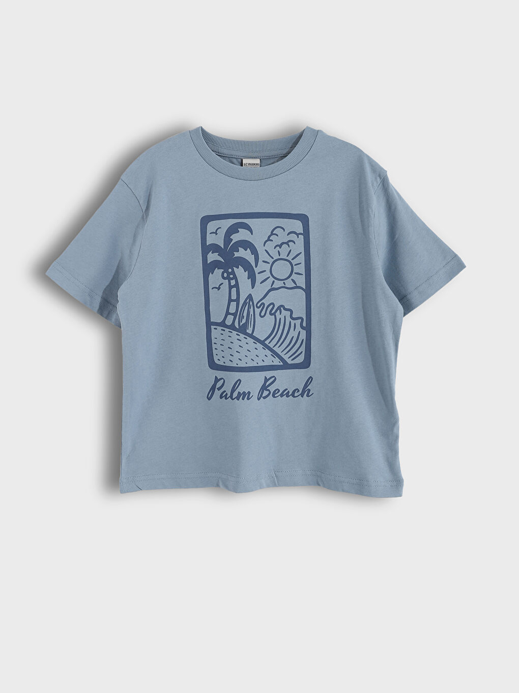 Crew Neck Printed Boys' T-Shirt and Shorts 2 Pack Set-1