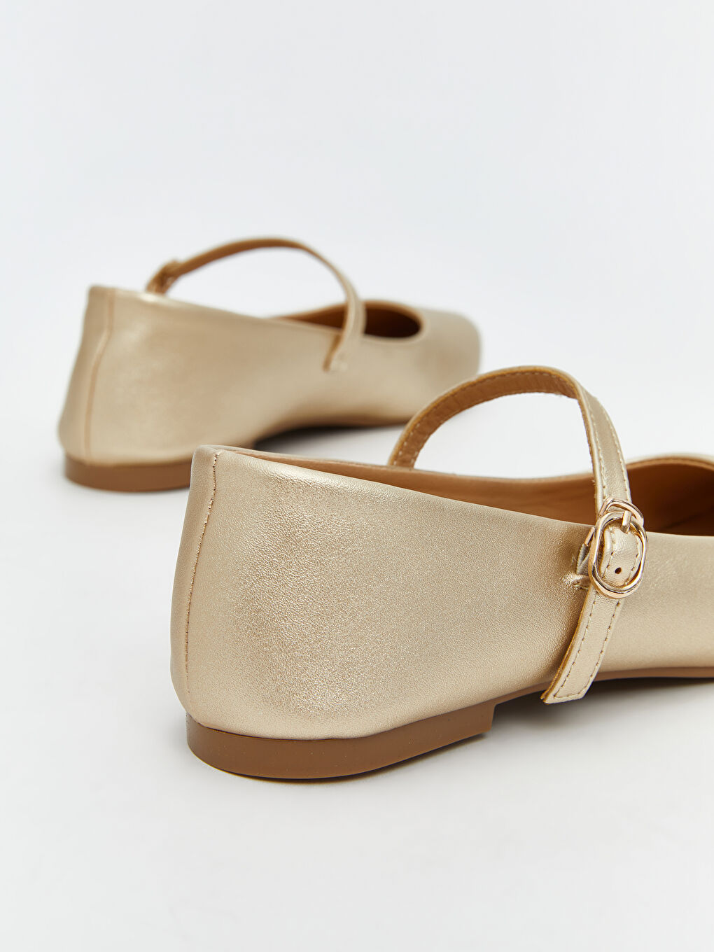Faux Leather Women's Ballet Flats-4
