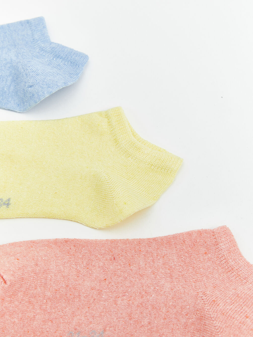 Kırmızı Basic Kız Çocuk Patik Çorap 3'lü-1