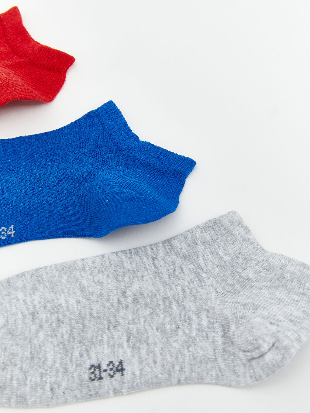 Mavi Basic Kız Çocuk Patik Çorap 3'lü-1
