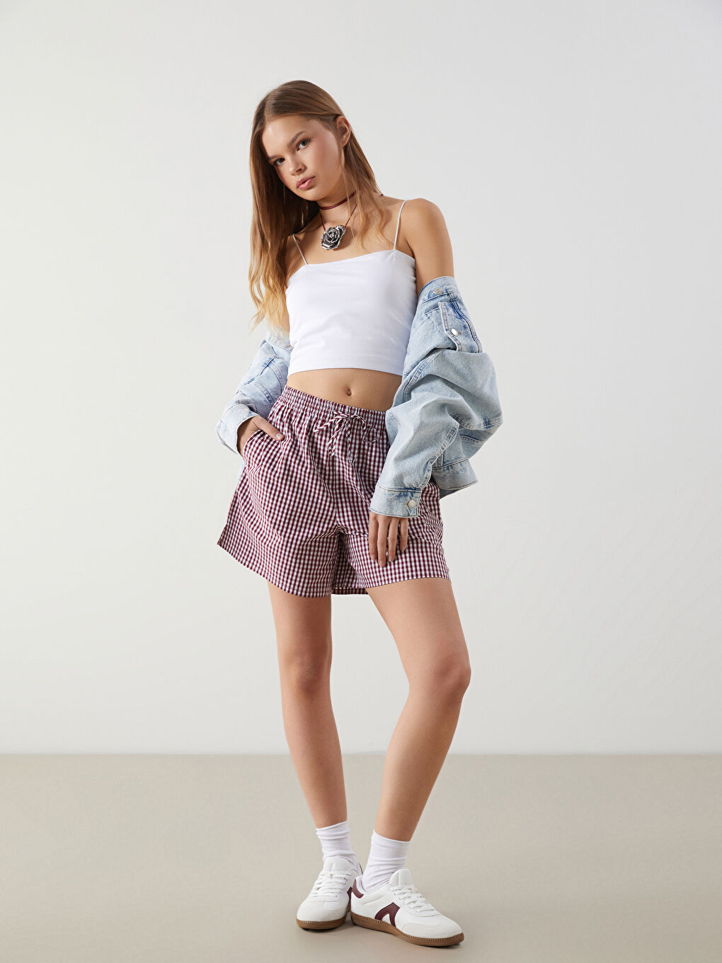 Woman RED Shorts -S5JQ22Z8-Z2R