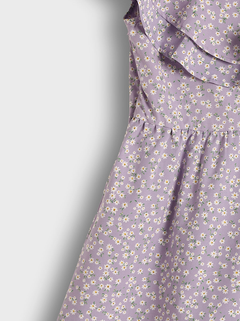 فستان ياقة سلاش للبنات-3