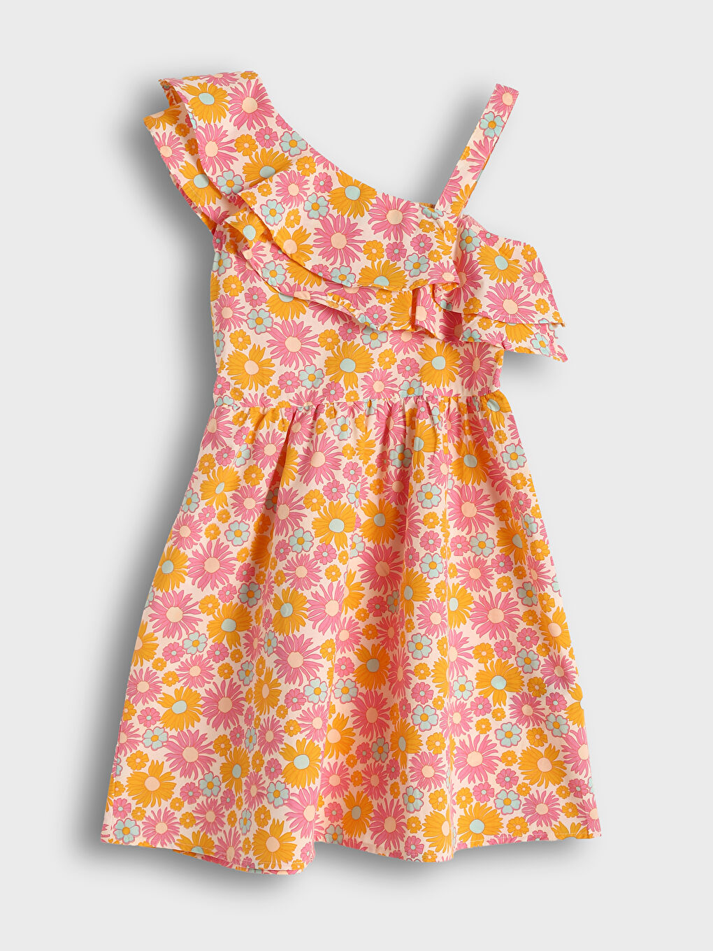 فستان ياقة سلاش للبنات