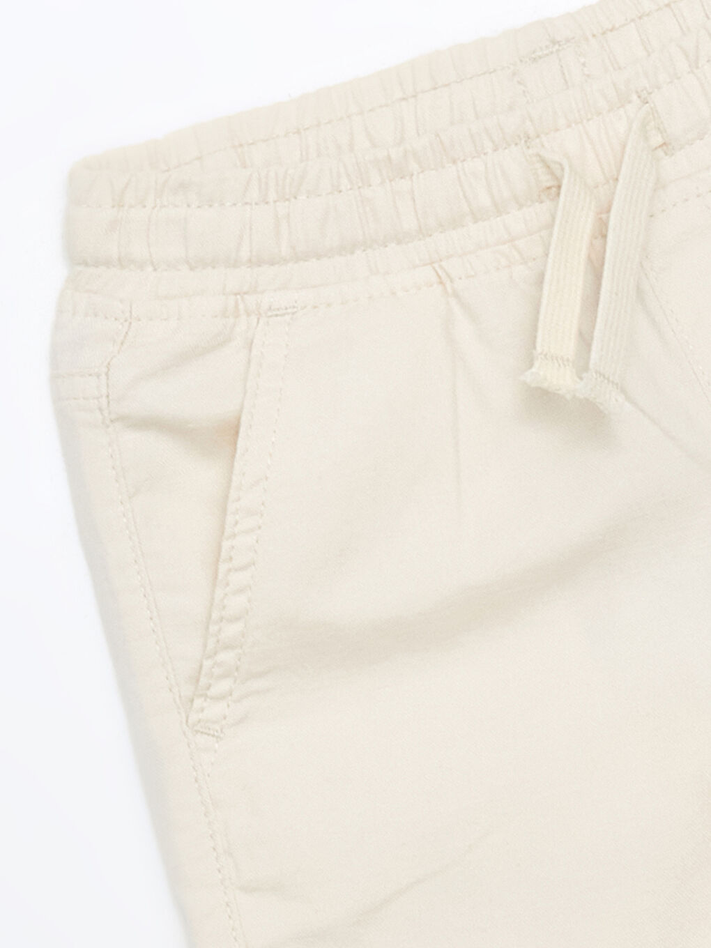 Ekru Beli Lastikli Keten Karışımlı Erkek Çocuk Roller-1