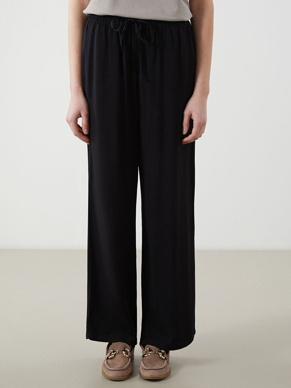 Elasticated Waist Women's Trousers -S5JQ74Z8-CVL
