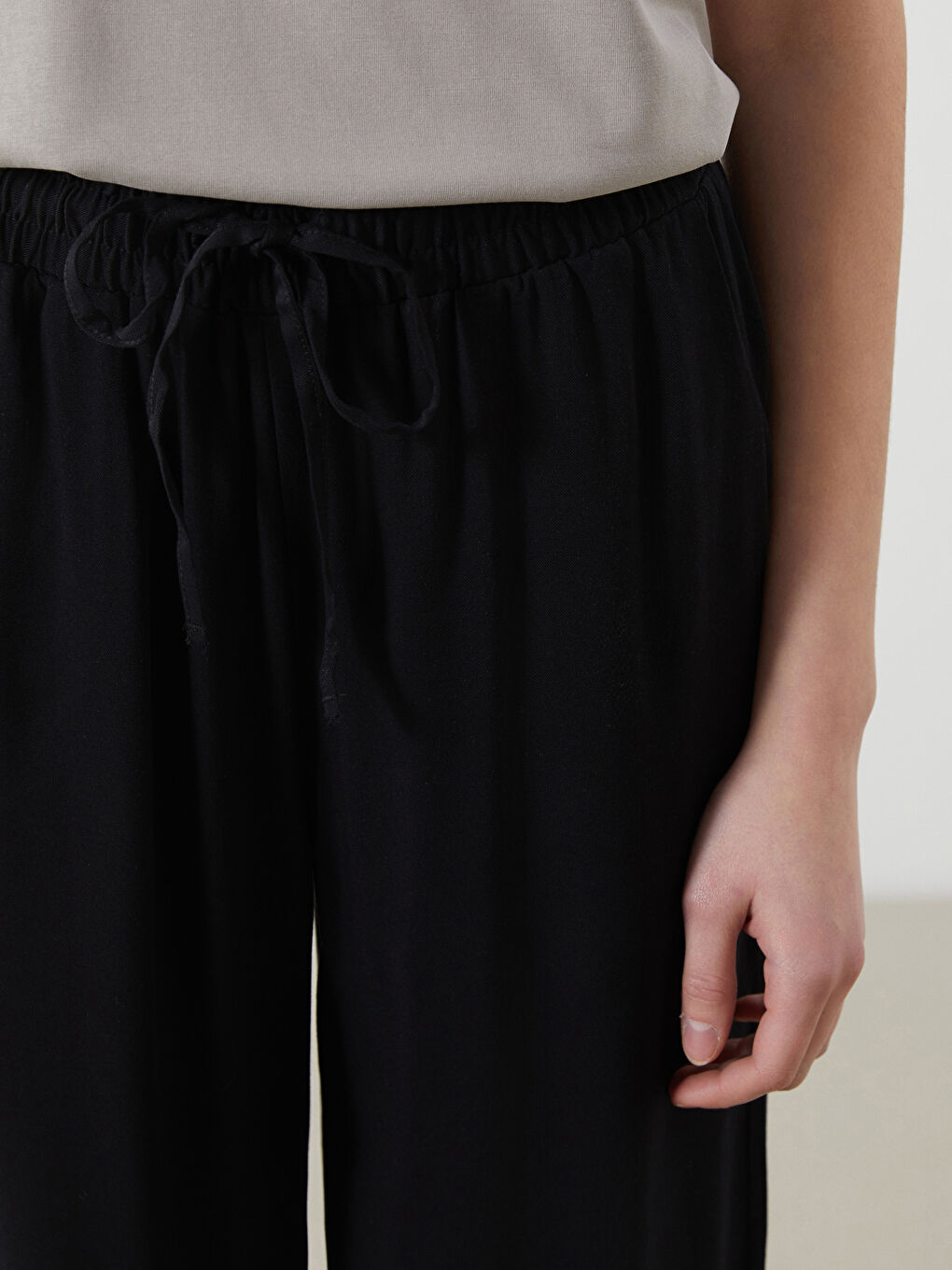 Elasticated Waist Women's Trousers -S5JQ74Z8-CVL