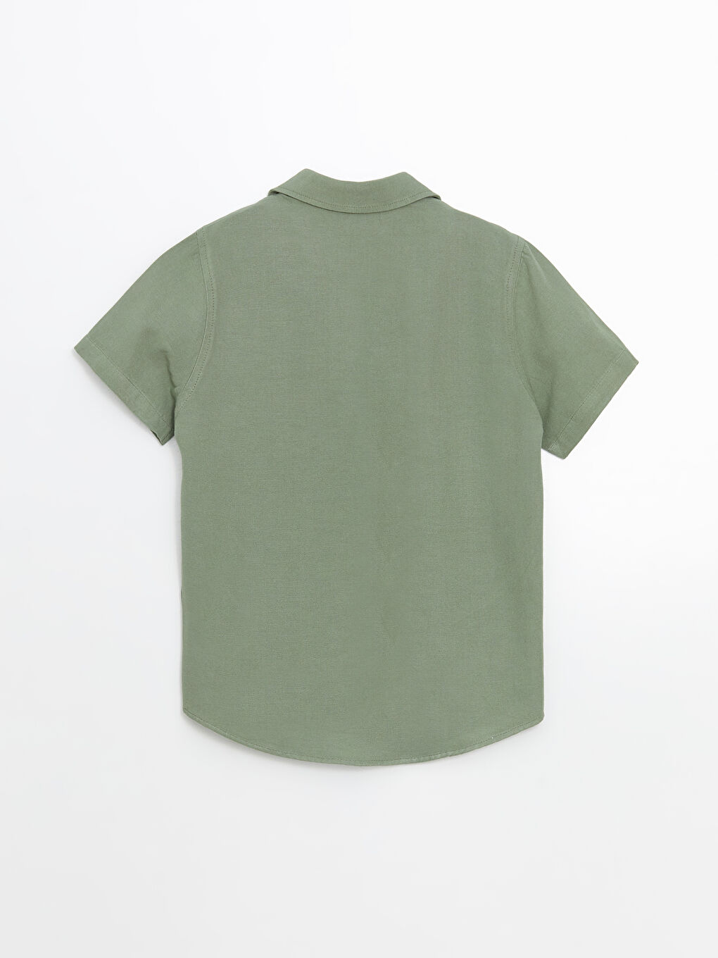 Yeşil Basic Erkek Çocuk Gömlek-1