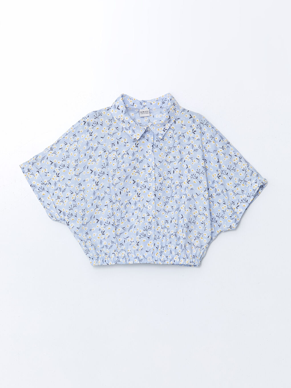 Floral Girl's Crop Blouse -S5JR12Z4-LQQ