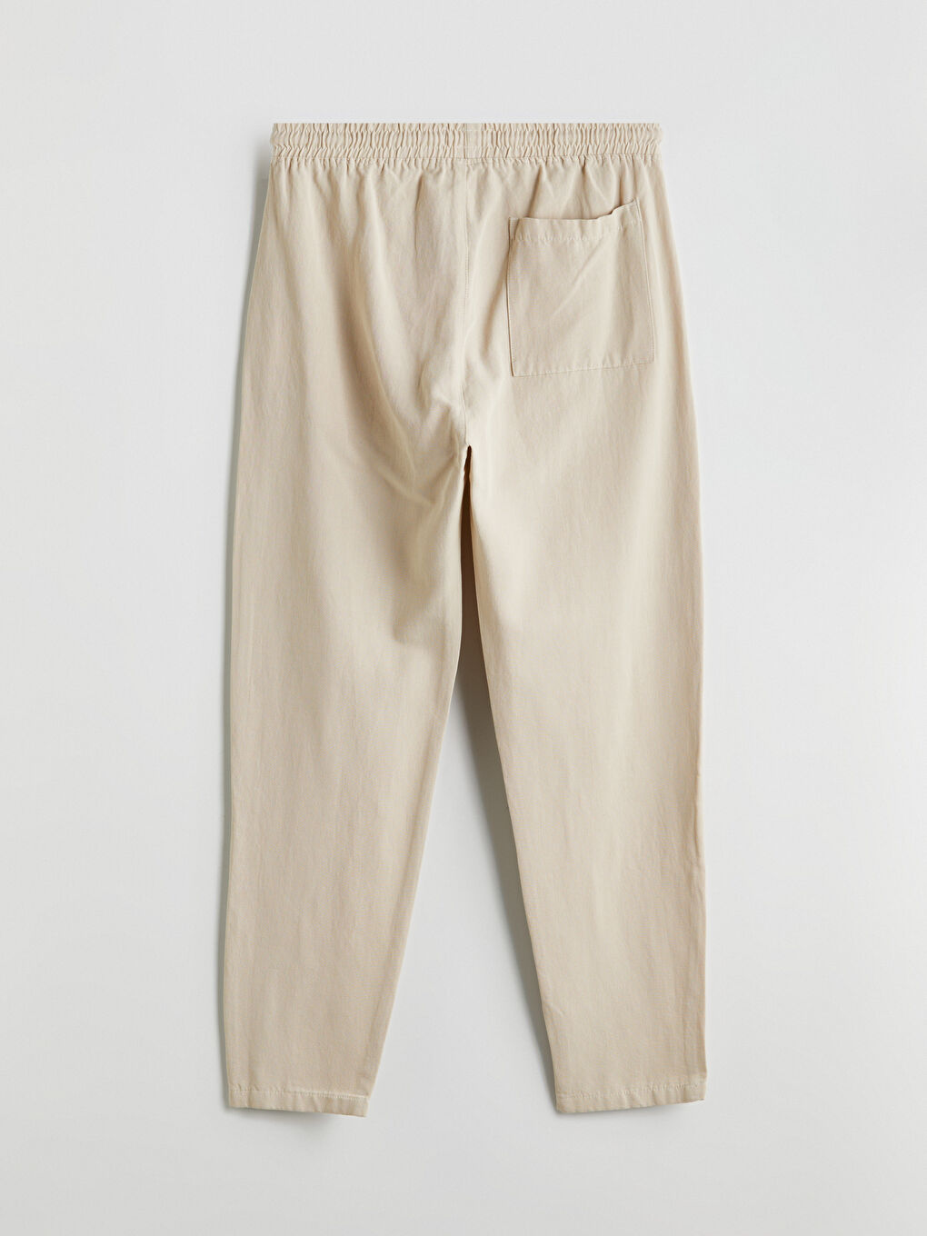 Gri Standart Kalıp Poplin Erkek Pantolon-5