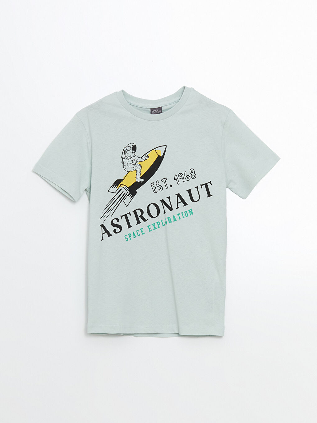 Crew Neck Printed Boy's T-Shirt -S5JR43Z4-G2E