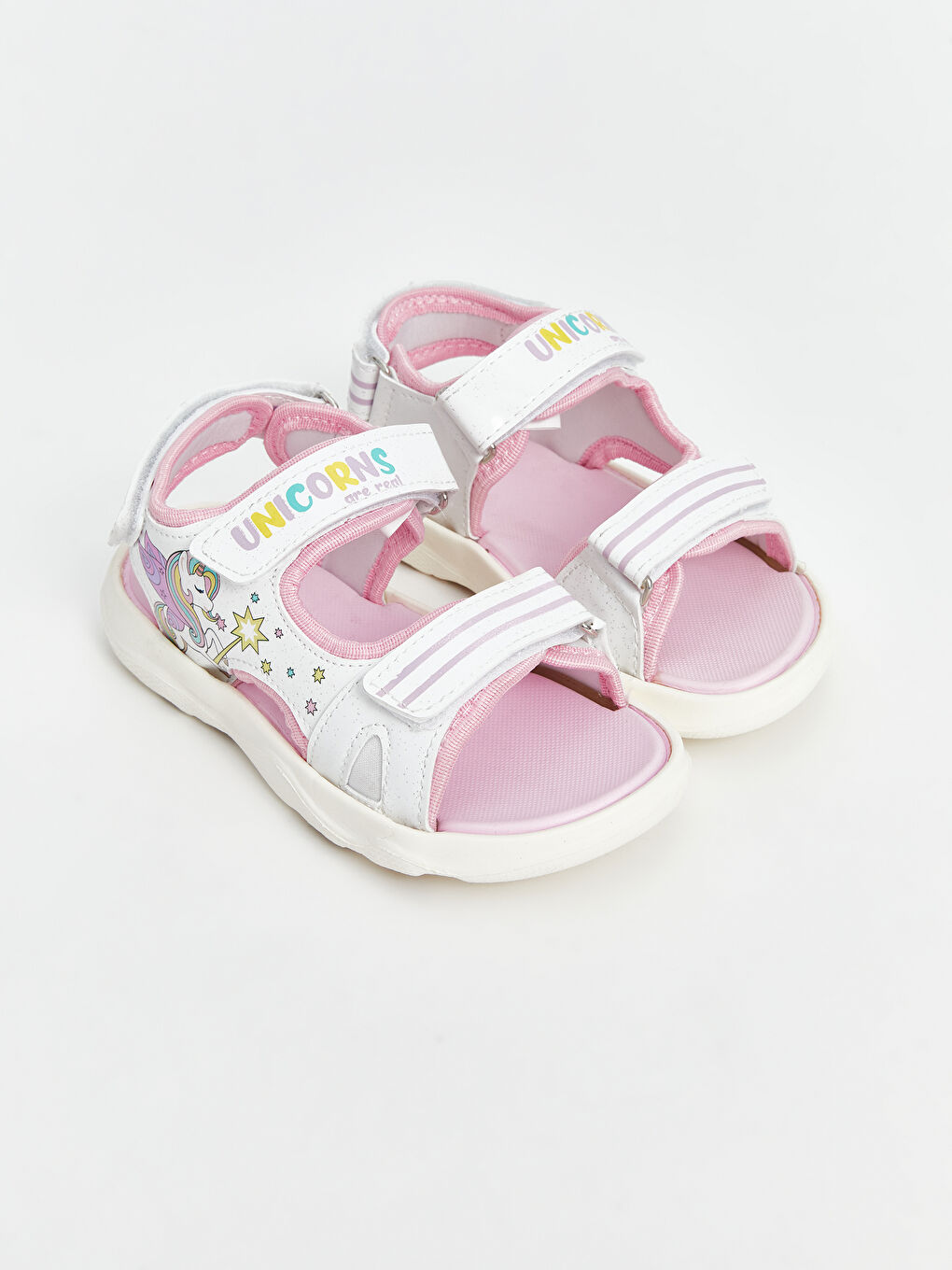 Printed Double Strap Baby Girls' Sandals -S5JR80Z1-LU7
