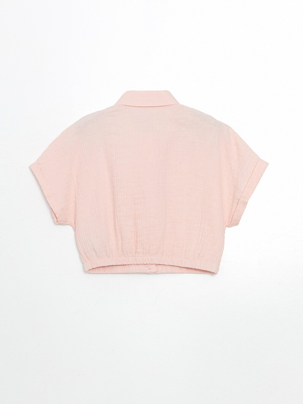 Pembe Dokulu Kız Çocuk Gömlek-1