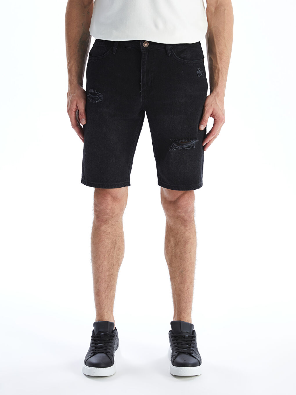 Standard Fit Men's Jean Shorts -S5JS01Z8-326